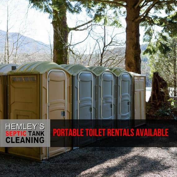Portable Toilets Rental For Weddings by Hemley's Septic